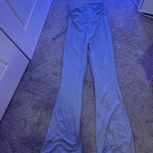 SHEIN Blue Boot Cut Flare Pants